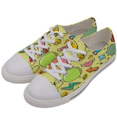 Cute Sketch Child Graphic Funny Men s Low Top Canvas Sneakers by Hannah976