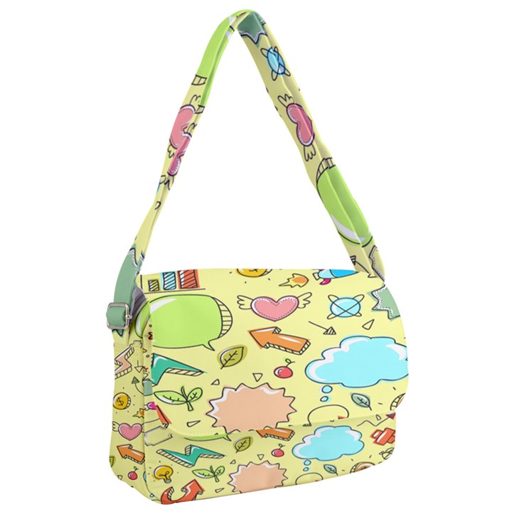 Cute Sketch Child Graphic Funny Courier Bag