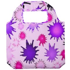 Inks Drops Black Paint Design Foldable Grocery Recycle Bag by Hannah976