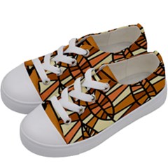 Autumn Leaf Mosaic Seamless Kids  Low Top Canvas Sneakers by Hannah976