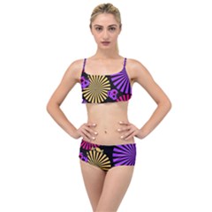 Seamless Halloween Day Of The Dead Layered Top Bikini Set by Hannah976