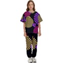 Seamless Halloween Day Of The Dead Kids  T-Shirt and Pants Sports Set View1