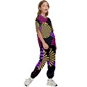 Seamless Halloween Day Of The Dead Kids  T-Shirt and Pants Sports Set View3