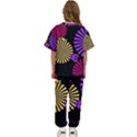 Seamless Halloween Day Of The Dead Kids  T-Shirt and Pants Sports Set View4