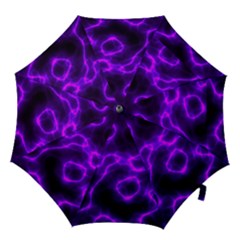 Purple Pattern Background Structure Hook Handle Umbrellas (large) by Hannah976