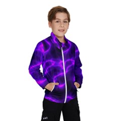 Purple Pattern Background Structure Kids  Windbreaker by Hannah976