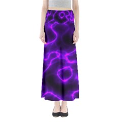 Purple Pattern Background Structure Full Length Maxi Skirt by Hannah976