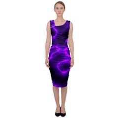 Purple Pattern Background Structure Sleeveless Pencil Dress by Hannah976