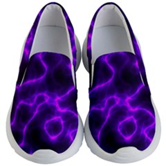 Purple Pattern Background Structure Kids Lightweight Slip Ons by Hannah976