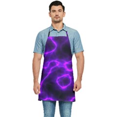 Purple Pattern Background Structure Kitchen Apron by Hannah976