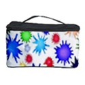 Inks Drops Black Colorful Paint Cosmetic Storage Case View1