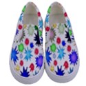 Inks Drops Black Colorful Paint Kids  Canvas Slip Ons View1