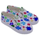 Inks Drops Black Colorful Paint Kids  Canvas Slip Ons View3