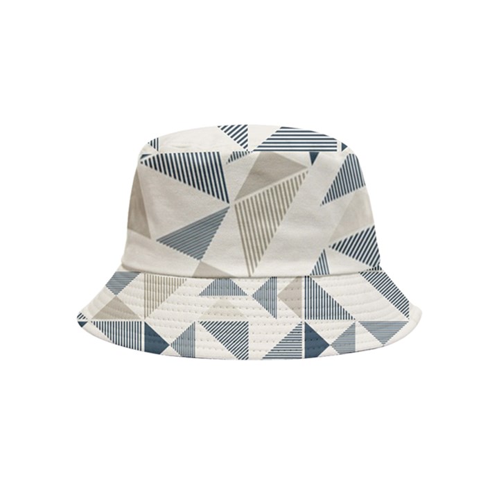 Geometric Triangle Modern Mosaic Bucket Hat (Kids)