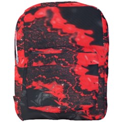 Red Black Fractal Mandelbrot Art Wallpaper Full Print Backpack by Hannah976