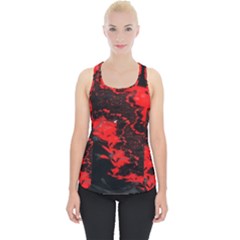 Red Black Fractal Mandelbrot Art Wallpaper Piece Up Tank Top by Hannah976