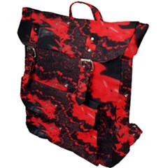 Red Black Fractal Mandelbrot Art Wallpaper Buckle Up Backpack by Hannah976