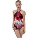 Pattern Structure Light Patterns Go with the Flow One Piece Swimsuit View1