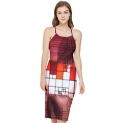 Pattern Structure Light Patterns Bodycon Cross Back Summer Dress by Hannah976