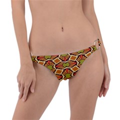 Geometry Shape Retro Trendy Symbol Ring Detail Bikini Bottoms by Hannah976