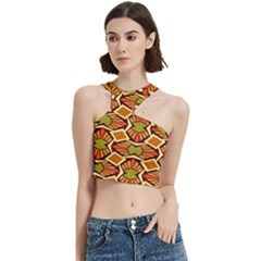 Geometry Shape Retro Trendy Symbol Cut Out Top by Hannah976