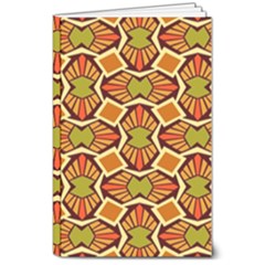 Geometry Shape Retro Trendy Symbol 8  X 10  Softcover Notebook by Hannah976