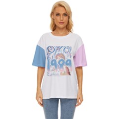 Taylor Swift 1989 80s Retro Popart 2  Oversized Basic T-shirt by NiniLand