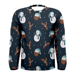 Santa Snowman Men s Long Sleeve T-shirt by ConteMonfrey