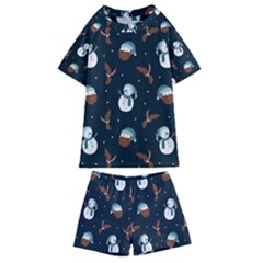 Santa Snowman Kids  Swim T-shirt And Shorts Set by ConteMonfrey