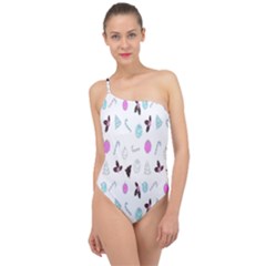 It`s Christmas Outside!   Classic One Shoulder Swimsuit by ConteMonfrey