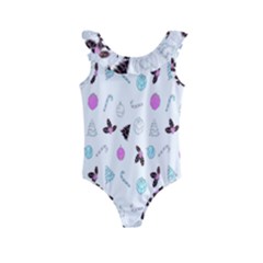 It`s Christmas Outside!   Kids  Frill Swimsuit by ConteMonfrey