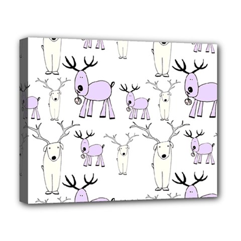 Cute Deers  Deluxe Canvas 20  X 16  (stretched) by ConteMonfrey