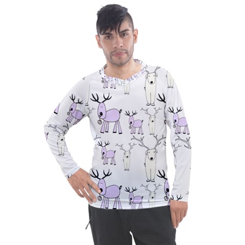 Cute Deers  Men s Pique Long Sleeve T-shirt by ConteMonfrey