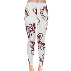 Red And White Christmas Breakfast  Everyday Leggings 