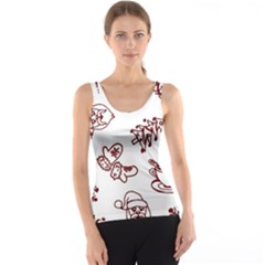 Red And White Christmas Breakfast  Women s Basic Tank Top