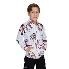 Red And White Christmas Breakfast  Kids  Windbreaker