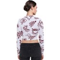 Red And White Christmas Breakfast  Long Sleeve Zip Up Bomber Jacket View2