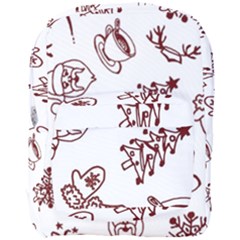 Red And White Christmas Breakfast  Full Print Backpack by ConteMonfrey