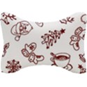 Red And White Christmas Breakfast  Seat Head Rest Cushion View1