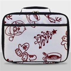 Red And White Christmas Breakfast  Full Print Lunch Bag