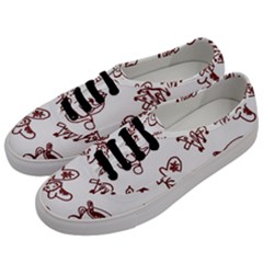 Red And White Christmas Breakfast  Men s Classic Low Top Sneakers