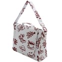 Red And White Christmas Breakfast  Box Up Messenger Bag View1