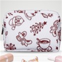 Red And White Christmas Breakfast  Make Up Pouch (Medium) View1