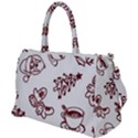 Red And White Christmas Breakfast  Duffel Travel Bag View1