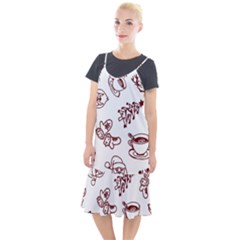 Red And White Christmas Breakfast  Camis Fishtail Dress