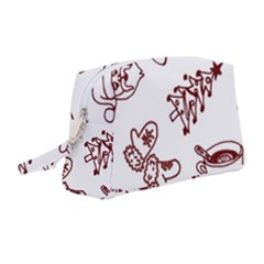 Red And White Christmas Breakfast  Wristlet Pouch Bag (medium) by ConteMonfrey