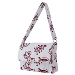 Red And White Christmas Breakfast  Full Print Messenger Bag (M)