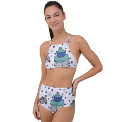 Little Cow Christmas  Halter Tankini Set by ConteMonfrey