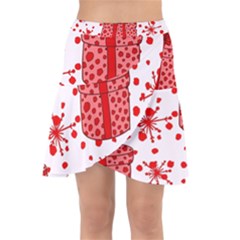 Cute Gift Boxes Wrap Front Skirt by ConteMonfrey