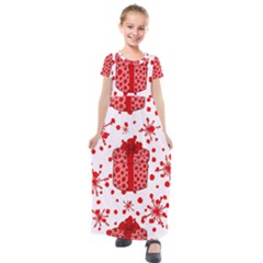 Cute Gift Boxes Kids  Short Sleeve Maxi Dress by ConteMonfrey